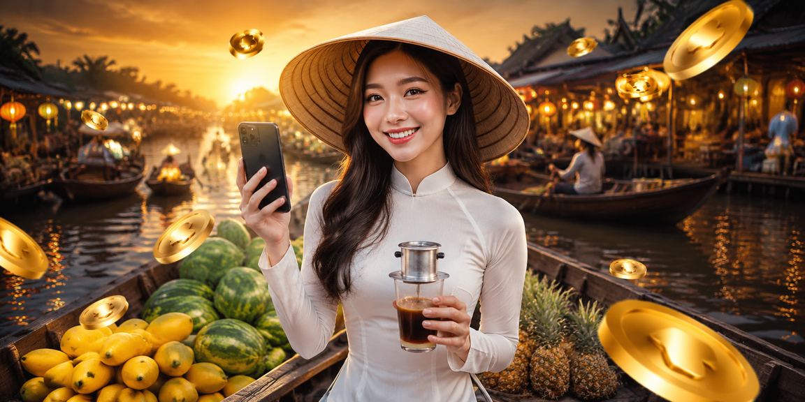 Game bài đổi thưởng tại vùng Mekong Việt Nam với không khí cà phê địa phương